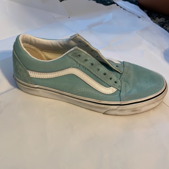 Teal suede Vans size 6 men 7 1/2 woman - Picture 3 of 3
